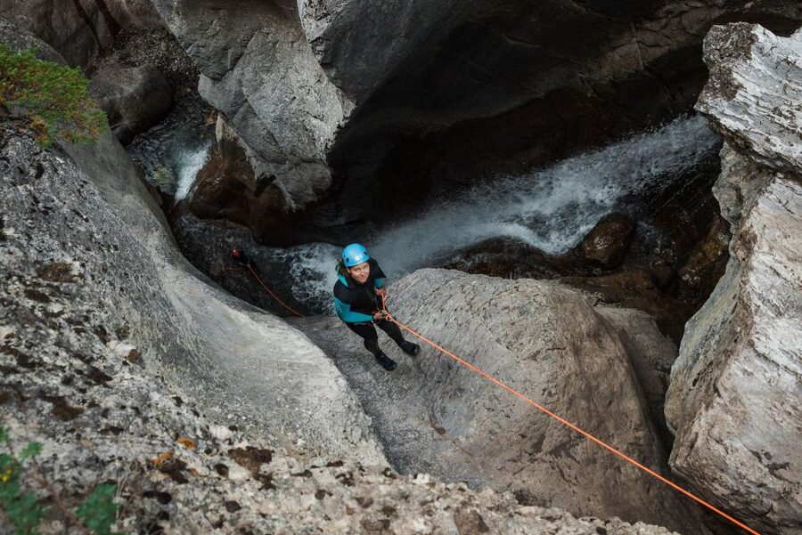Heart Creek Canyoning tour - Beginner friendly - Near Banff - The 18-Meter Waterfall Moment and the Slides That Follow