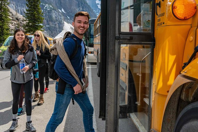 Hop-On and Hop-Off Banff Bus - Lake Louise Gondola stop: trade stairs for skyline views