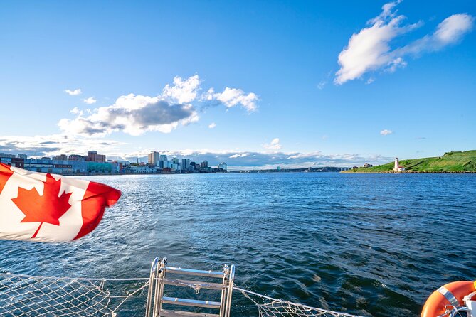 JFarwell Adventure Yacht Sailing in the Halifax Harbour - Bow Views and Photo Angles, Especially When You Lie Back