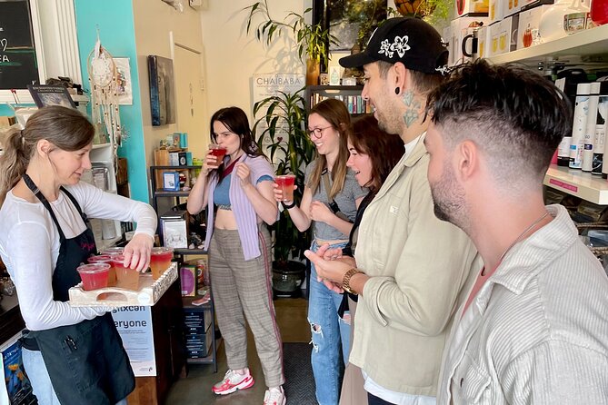 Kelowna: #1 Rated Walking Food Tour with 7 Tastings and 4 Drinks - Chaibaba Tea: the calm stop that smells like trouble (in a good way)
