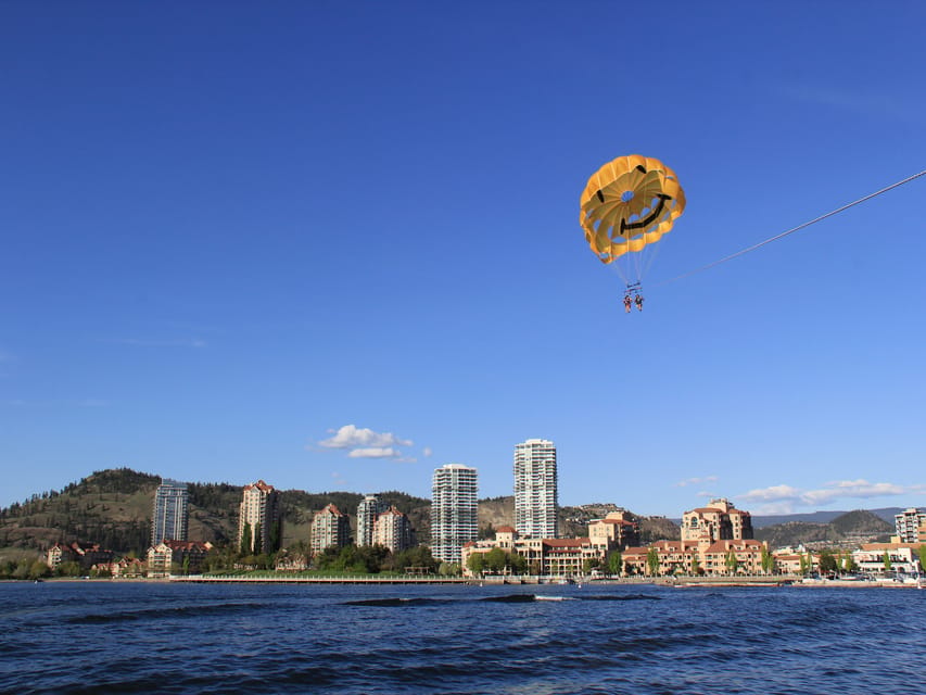 Kelowna: Okanagan Lake Parasailing - Landing in the water, and how to manage getting splashed