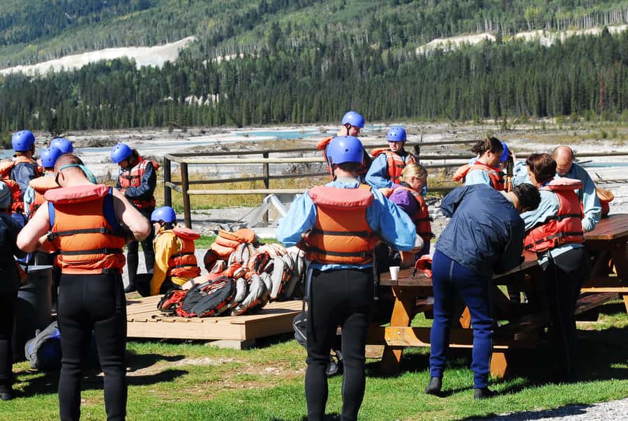 Kicking Horse River Family Rafting Adventure - When the River Turns Into Class I and II Whitewater