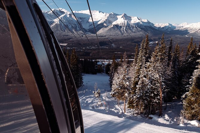 Lake Louise Winter Sightseeing Gondola - Lake Louise from 6,850 feet, the winter-view payoff