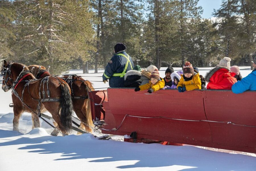 Mont-Tremblant: Sleigh Ride w/ Storytelling & Hot Chocolate - Hot Chocolate, Blanket, and Maple Candy: Comfort You Can Count On