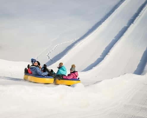 Mont-Tremblant: Snow Tubing with a Mechanical Lift - Where you check in at Ax Hotel, and how the QR ticket works