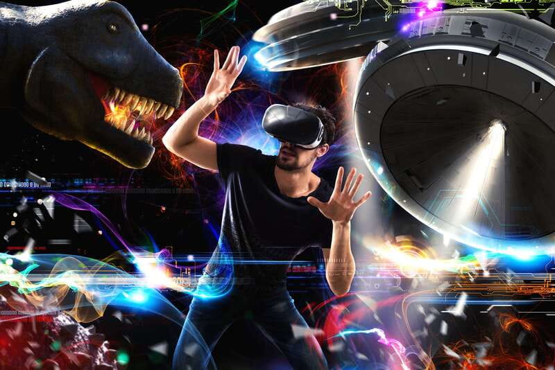 Mont Tremblant: Virtual Reality Gaming Session - The VR setup and staff help that keeps things smooth