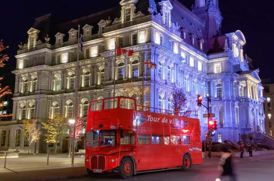 Montreal: Double-Decker Guided Bus Tour at Night - Old Montreal and Old Port: The Night-Glow Route That Works