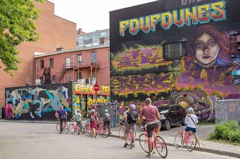 Montreal: Non Touristy Pink Bike Tour - Key highlights you can plan around