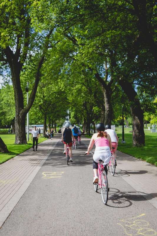 Montreal: Non Touristy Pink Bike Tour - The Route Philosophy: From Main Streets to Back Laneways