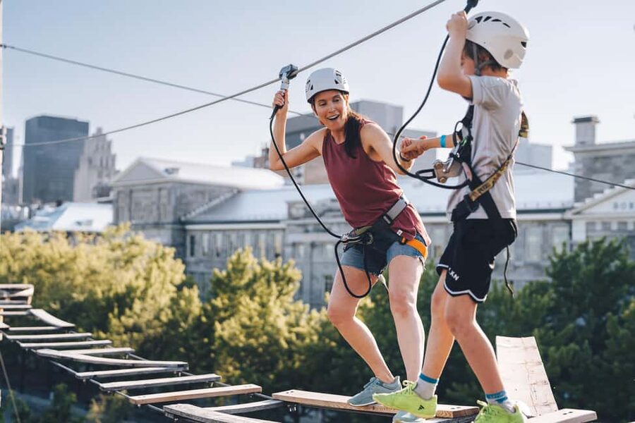 Montreal: Voiles En Voiles Aerial Park Admission Ticket - Phone-free courses and lockers: plan for a simpler, hands-free day