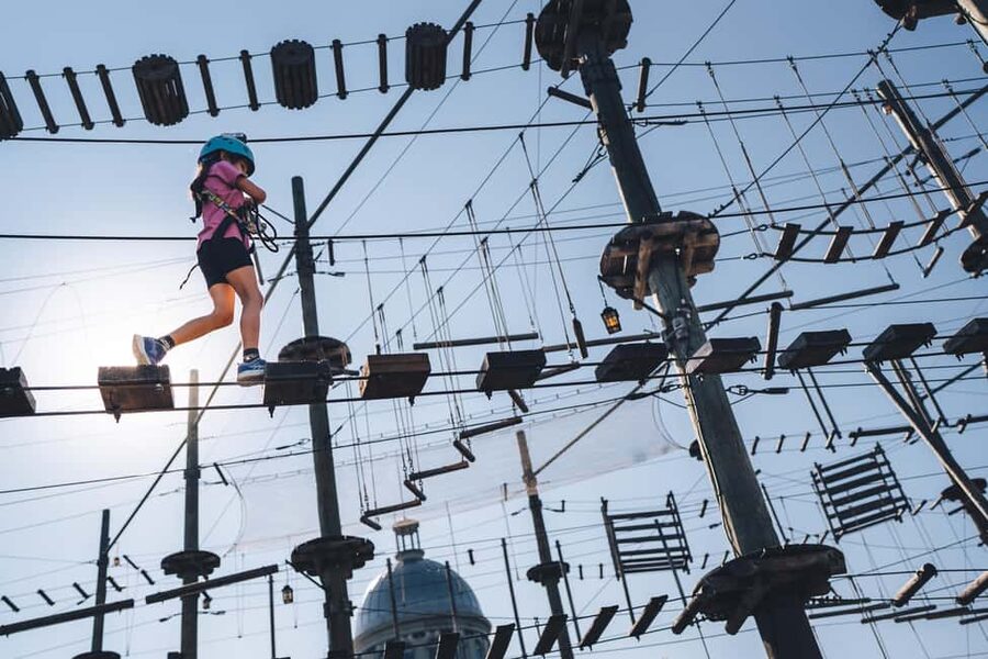 Montreal: Voiles En Voiles Aerial Park Admission Ticket - Ticket timing: 2 to 4 hours of activity with a flexible flow