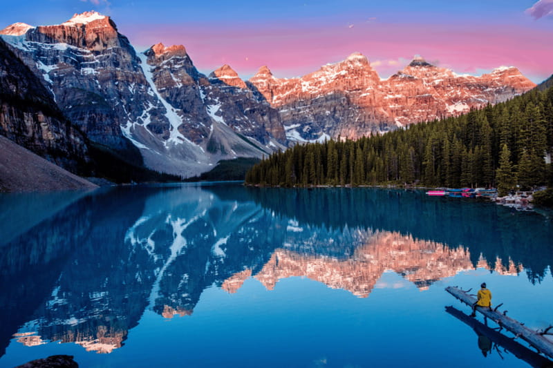 Moraine Lake Sunrise & Lake Louise from Calgary/Canmore/Banf - Warm drinks and “first light” pacing