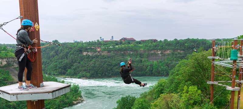 Niagara Falls, Canada: Whirlpool Adventure Ropes Course - Niagara River from a New Angle: What the Aerial Courses Are Like