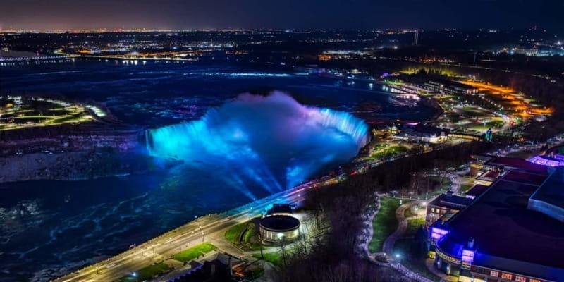 Niagara Falls: Guided Night Tour w/ Dinner & Hotel Transfer - Illumination Tower: where the night turns hands-on