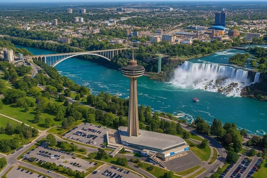 Niagara Falls, ON: Guided Tour with Boat, Skylon & Journey - Skylon Tower: Start High, Get Oriented, Then Go Closer