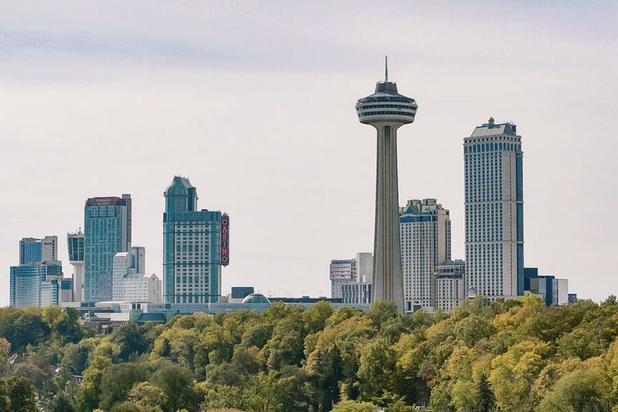 Niagara Falls, ON: Helicopter Ride with Boat & Skylon Lunch - Voyage to the Falls boat ride: up close, loud, and messy in the best way