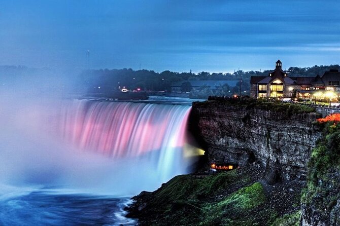 Niagara Falls Premium Night Tour: Fireworks Boat Cruise & Dinner - Niagara City Cruises Hornblower fireworks boat ride: misty, close-up, and real