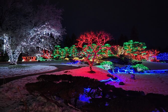 Nikka Yuko Japanese Garden Winter Light Festival - Parking at Henderson Lake: the easiest part of the night