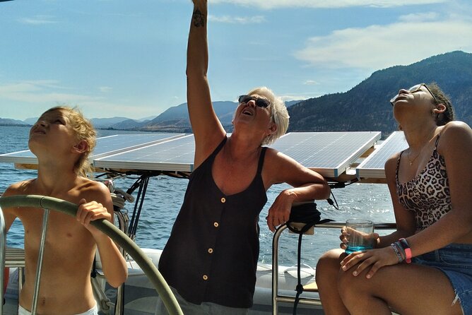 Okanagan Lake Sailing Tour from Penticton & Naramata BC - Paddleboards and swim time: your choice, not their script
