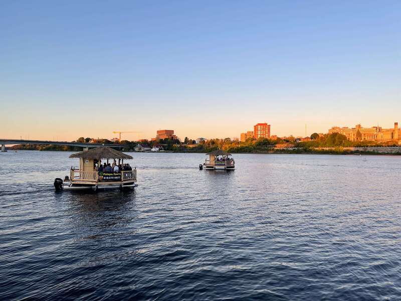 Ottawa: Floating Tiki Bar Cruise on the Ottawa River - The 90-Minute Cruise Flow: Photo Time, Then Bar Time