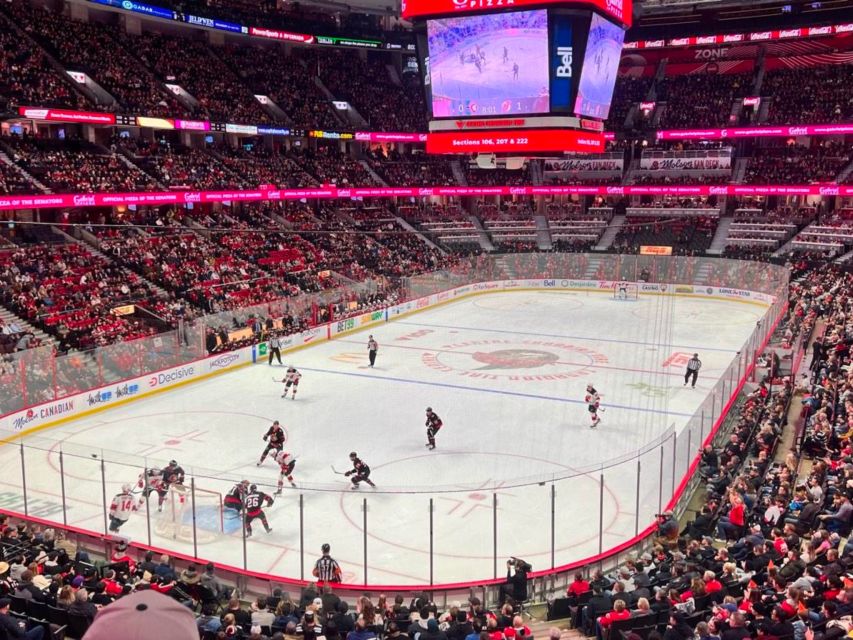 Ottawa: Ottawa Senators Ice Hockey Game Ticket - Game Viewing Reality: Intense Play, Speed, and Physicality