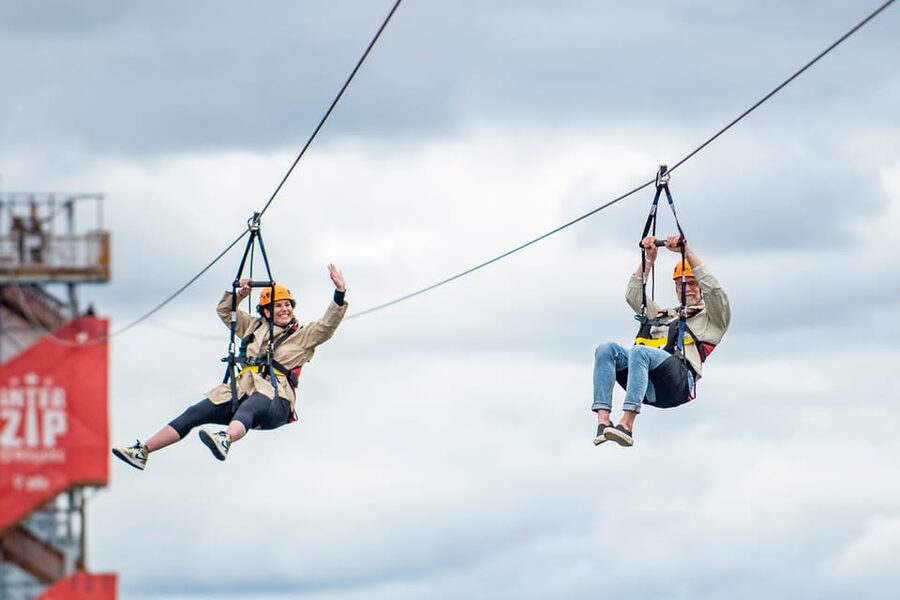 Ottawa: River Zipline Adventure - How this Ottawa River zipline pulls you into two provinces in one flight