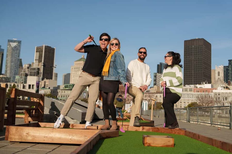 Outdoor mini golf in Montreal - Two Courses in One Ticket: Discovery vs Experience