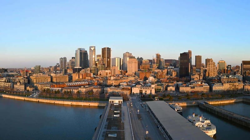 Port of Montreal Glass Tower Entry - Viewfinders and Indoor and Outdoor Levels for All-Season Sightseeing