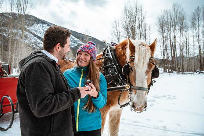 Private Horse-Drawn Sleigh Ride In Banff - Cozy Blanket + S’mores by the Fire: Why This Feels Like More Than a Ride