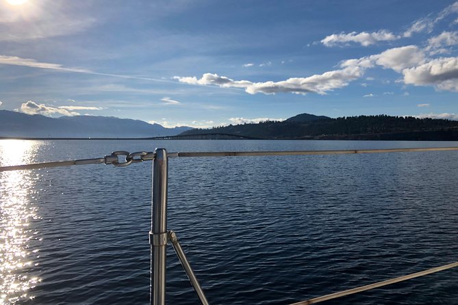 Private Kelowna Sailing Cruise on Okanagan Lake - Hot Sands Beach to the Floating Bridge: the route you actually came for