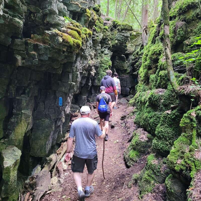 Private Nottawasaga Bluffs Caves Hike - Creemore/Collingwood - Keyhole Entrance and Main Caves, Plus the Safety Rhythm