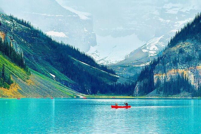 Private tour-Best of Banff: A Signature Journey in the Rocky(3HR) - Stop 1: Lake Minnewanka, the big lake with Indigenous meaning