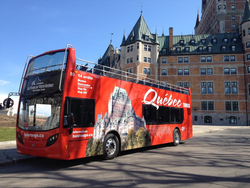 Quebec City: Hop-on Hop-off Open-Top Double Decker Bus Tour - Open-top sightseeing with 15 stops, not a rigid schedule