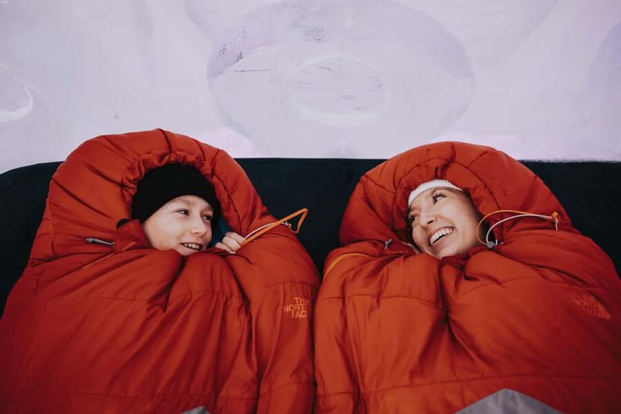 Quebec City: Hôtel de Glace (ice hotel) Overnight Experience - Nordic relaxation: outdoor hot tubs, sauna, and the reset your body needs