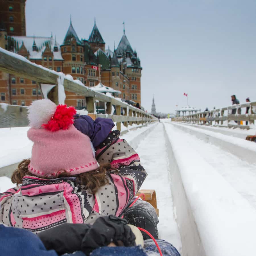 Quebec City: Winter Magic Tour - Up the hill on the funicular: views that set the mood instantly