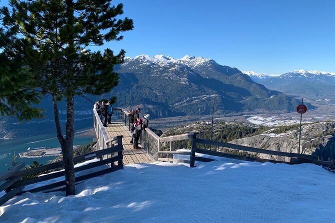 Snowshoeing At The Top Of The Sea To Sky Gondola - Sky Pilot suspension bridge, then straight to snowshoe terrain