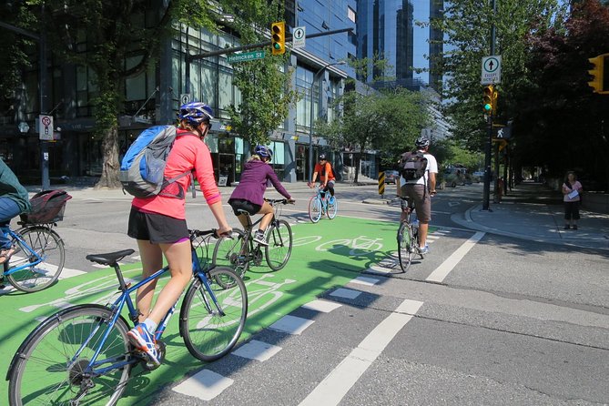 Stanley Park & Downtown - Vancouver Bike Tours - Davie Village Rainbow Corner: A Short Stop With Real Context