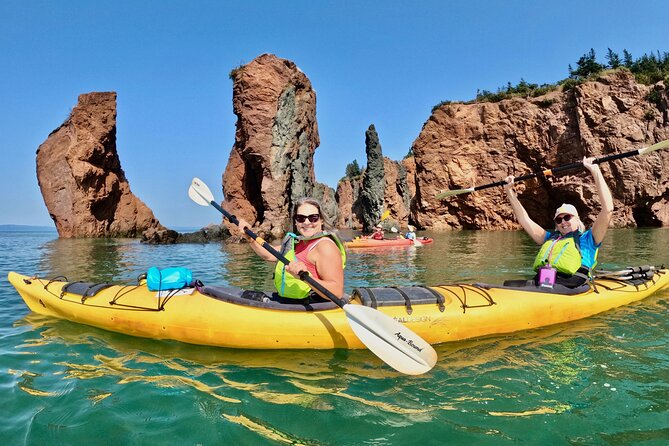 Three Sisters Sea Kayaking Day Tour - Cape Chignecto by high tide: arch passage and the Three Sisters spires