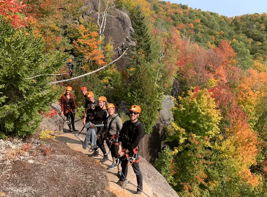 Tyroparc: Via Ferrata and Hiking in the Laurentians - Safety gear and briefing: where the calm comes from