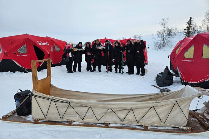 Ultimate Ice Fishing with Lunch - Net pull fishing and the Inuit stories that make it feel real