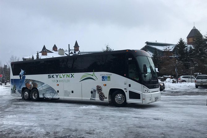 Vancouver Airport to-or-from Whistler or Squamish by Bus (Single trip) - Stops along the way: Squamish as a built-in break