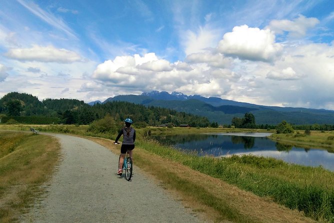 Vancouver Biking and Hiking Tour including Lunch - Pitt Meadows cycling on the Trans Canada Trail