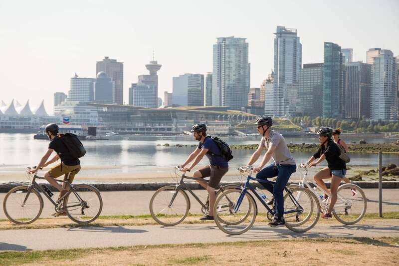 Vancouver: Guided Bike Tour - English Bay to Granville Island Public Market: views, then a real break