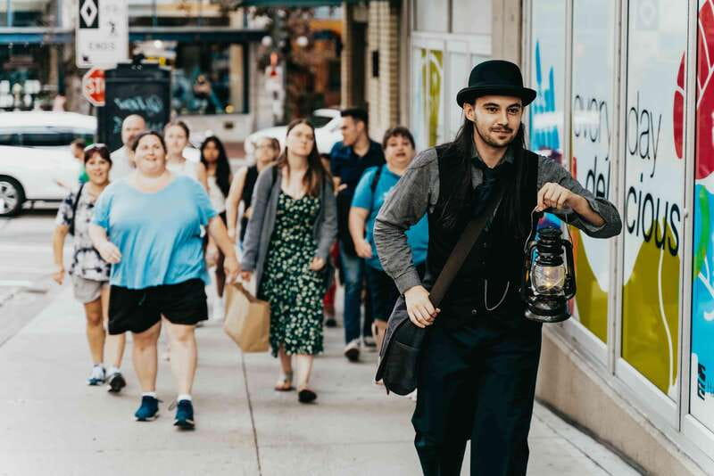 Vancouver: Lost Souls of Gastown Tour - Meeting at Monaco Cafe, Then Chasing the Steam Clock Fog