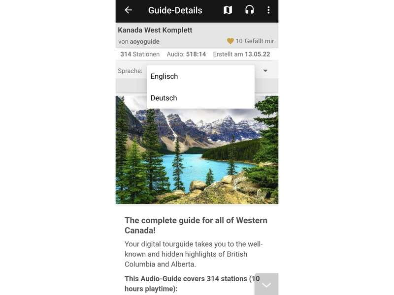Western Canada Self-Driving Audio Guide English and German - Wheelchair Accessibility and Getting Around