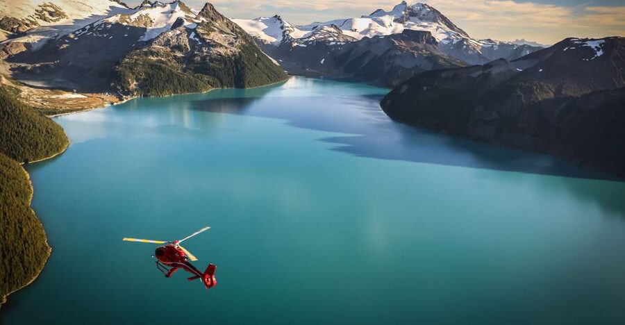 Whistler: Glacier Helicopter Tour and Mountain Landing - The flight route: rising from the Whistler Valley to glacier scale
