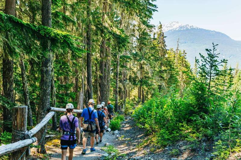 Whistler: Ziplining Experience - The 1,000m walk up and that first big zip feeling